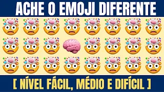 Ache o EMOJI Diferente [Nível Fácil, Médio e Difícil] | Encontre o Emoji Diferente #2