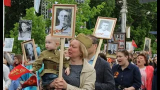 Бессмертный полк - шествие 9 мая 2019 года в Воронеже