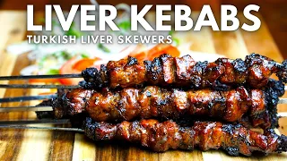 Oven Grilled Liver Skewers - Simple and Delicious Calf's Liver Kebab