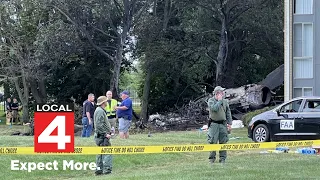 Officials: Engine failure caused fighter jet crash in Van Buren Township