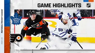 Maple Leafs @ Flyers 4/2 l NHL Highlights 2022