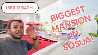 13BR BIGGEST MANSION IN SOSUA!! VIDEO TOUR #sosua #airbnb