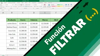 Función Filtrar en Excel