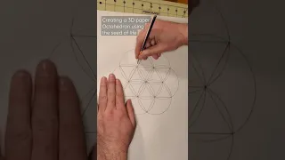 Creating 3D Platonic Solids using Sacred Geometry part 4. The Octahedron #sacredgeometry