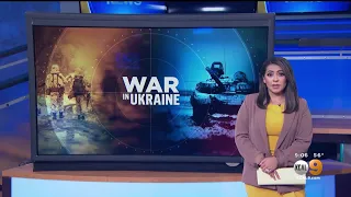 President Biden condemns Russia's attack on Ukraine; locals react to devastation from afar