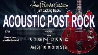 ACOUSTIC POST ROCK Backing Track/Type Beat in C (102 bpm)