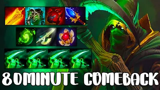 80MINUTE COMEBACK [ Necrophos ] THE MOST EXTREME COMEBACK - DOTA 2 GAMEPLAY