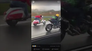 Vespa contro motocicletta