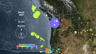 Earthquakes of Cascadia: 1979 - 2019