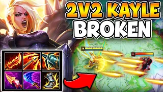 KAYLE OUT SCALES ANYONE IN THE NEW 2V2V2V2 MODE! (6 ON-HIT ITEMS)