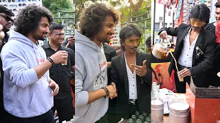 Nani's visit to Nagpur's Dolly bhai Chai Wala creates a buzz during Dasara Promotions | Gulte.com