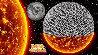 How many Moons can you fit inside the Sun | Planet sizes comparison video