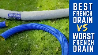 Best French Drain vs Worst French Drain