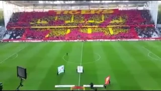 Lens vs Strasbourg  " Tifo lensois & Craquage Strasbourg fans "