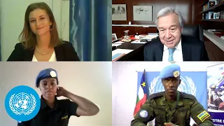 UN Chief calls young peacekeepers to offer thanks