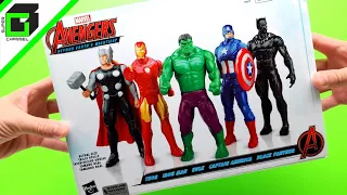 AVENGERS Beyond Earth's Mightiest (5 pack Hasbro action figures) UNBOXING and REVIEW