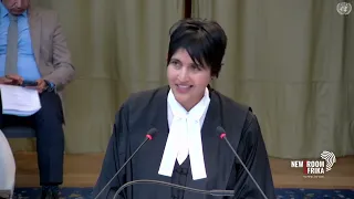 Adila Hassim SC presents SA's case at the ICJ