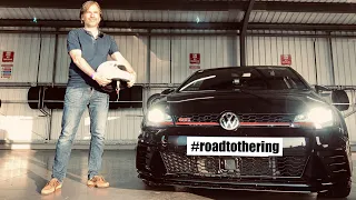 MK7 VW GOLF GTI CLUBSPORT S HARD LAPS CHASING TUNED TOYOTA GR YARIS + PORSCHE GT4 #roadtothering