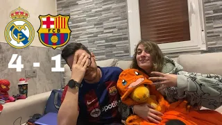 REACCIONES DE HINCHAS Real Madrid vs Barcelona 4-1