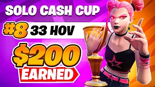 HOW I PLACED 8TH IN THE SOLO CASH CUP 💰 ($200) - Hov