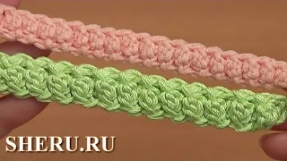 Объемный шнур гусеничка Урок 95 How to Crochet Cord