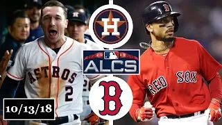 Houston Astros vs Boston Red Sox Highlights || ALCS Game 1 || October 13, 2018