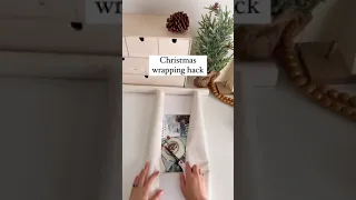 Christmas gift wrapping hack! #lifehacks #giftwrappingideas #giftwrapping #chritsmas #giftwrap