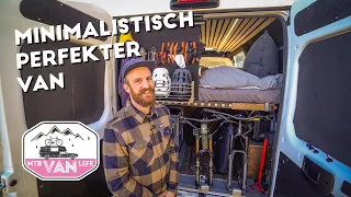 RAFFINIERT MINIMALISTISCH | Roomtour Mountainbike Camper Van | Jasper Jauch & Christoph Bayer
