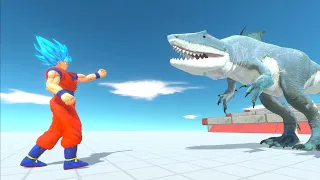 Superhero vs King shark Animal Revolt Battle Simulator