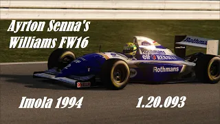 Assetto Corsa - Senna's New Williams FW16 by ASR v1.0 - Imola 1994