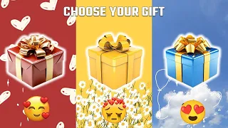 Choose your gift box 🎁 🎀 Red ✨ Yellow 💎 Blue 🎏 3 gift box challenge 💫