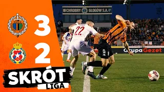 Fortuna 1 Liga: Chrobry Głogów - Wisła Kraków 3:2 | skrót