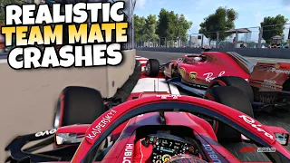 F1 REALISTIC TEAM MATE CRASHES 2014-2022 #12