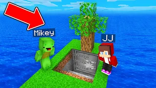 Mikey and JJ Found Secret Island Bunker in Minecraft (Maizen)