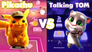 Pikachu vs Talking Tom! Tiles hop!