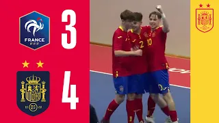 RESUMEN | FÚTBOL SALA SUB-19 | Francia 3-4 España (Torneo Montaigu) | 🔴 SEFUTBOL