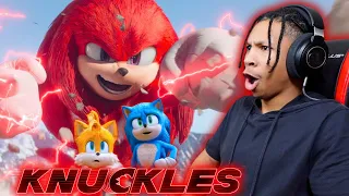 KNUCKLES SERIES TRAILER REACTION!!! | Sonic The Hedgehog Series | Paramount+