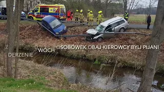 Dwóch pijanych kierowców zderzyło się w Zagwiździu w gminie Murów.(oposkie)