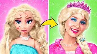 Giving Elsa A Total Makeover and A New Life: Change Elsa's Look and Home 🤩