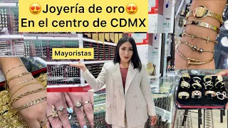 Mayoristas de Joyería de ORO 10k 14k en el centro de CDMX ✅😱 Joyería Gaby