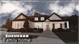 BLOXBURG | Suburban Family Home | No-Gamepass | House Speedbuild