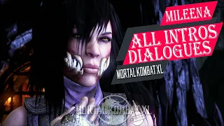 MORTAL KOMBAT XL - MILEENA ALL INTROS DIALOGUES✔️4K ᵁᴴᴰ 60ᶠᵖˢ PS5