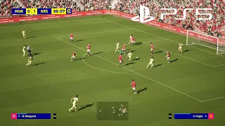 Efootball 2022 PS5 Amazing Realism LIVE Broadcast Camera Gameplay   Manchester United vs Arsenal