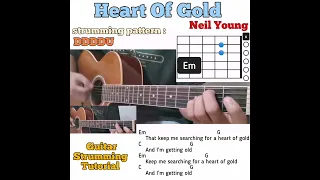 Heart Of Gold - Neil Young guitar chords w/ lyrics & strumming tutorial