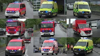 [PRIMEUR/ MASSIVE BULLHORN] Plusieurs départs Pompiers Charleroi pendant les Portes Ouvertes!