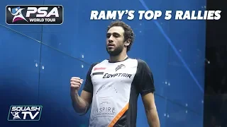 Squash: Ramy Ashour - Top 5 Rallies