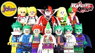 The Joker & Harley Quinn Arkham City The Dark Knight Unofficial LEGO Minifigures