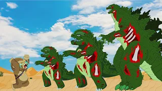 POOR BABY GODZILLA vs KONG LIFE : Godzilla Becomes Zombie |So Sad But Happy Ending Animation