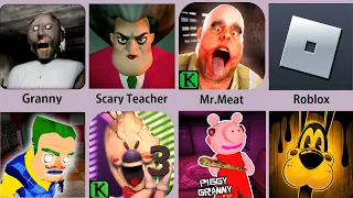 Scary Teacher,Mr.Meat,Granny,Roblox,Piggy Granny,Ice Scream 3,Neighbor Granny