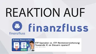 Reaktion auf Finanzfluss: ETF Sparplan vs. ETF-Rentenversicherung